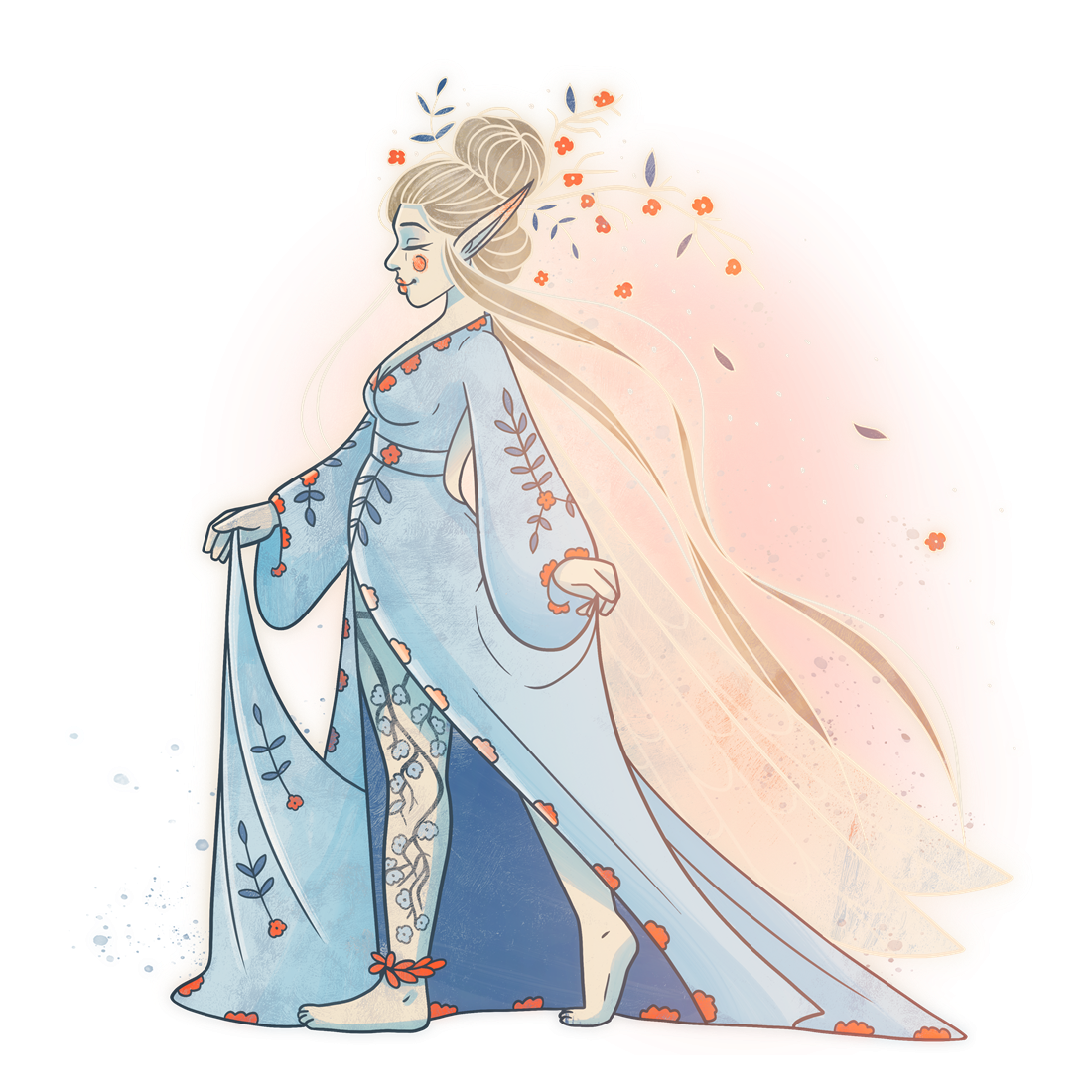 An enchanted forest elf